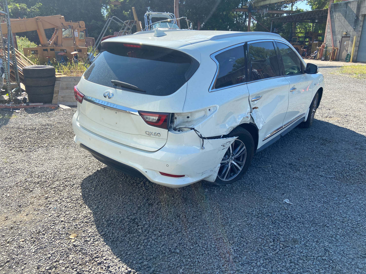 2019 Infiniti QX60 LUXE White - Alshned Auto Parts