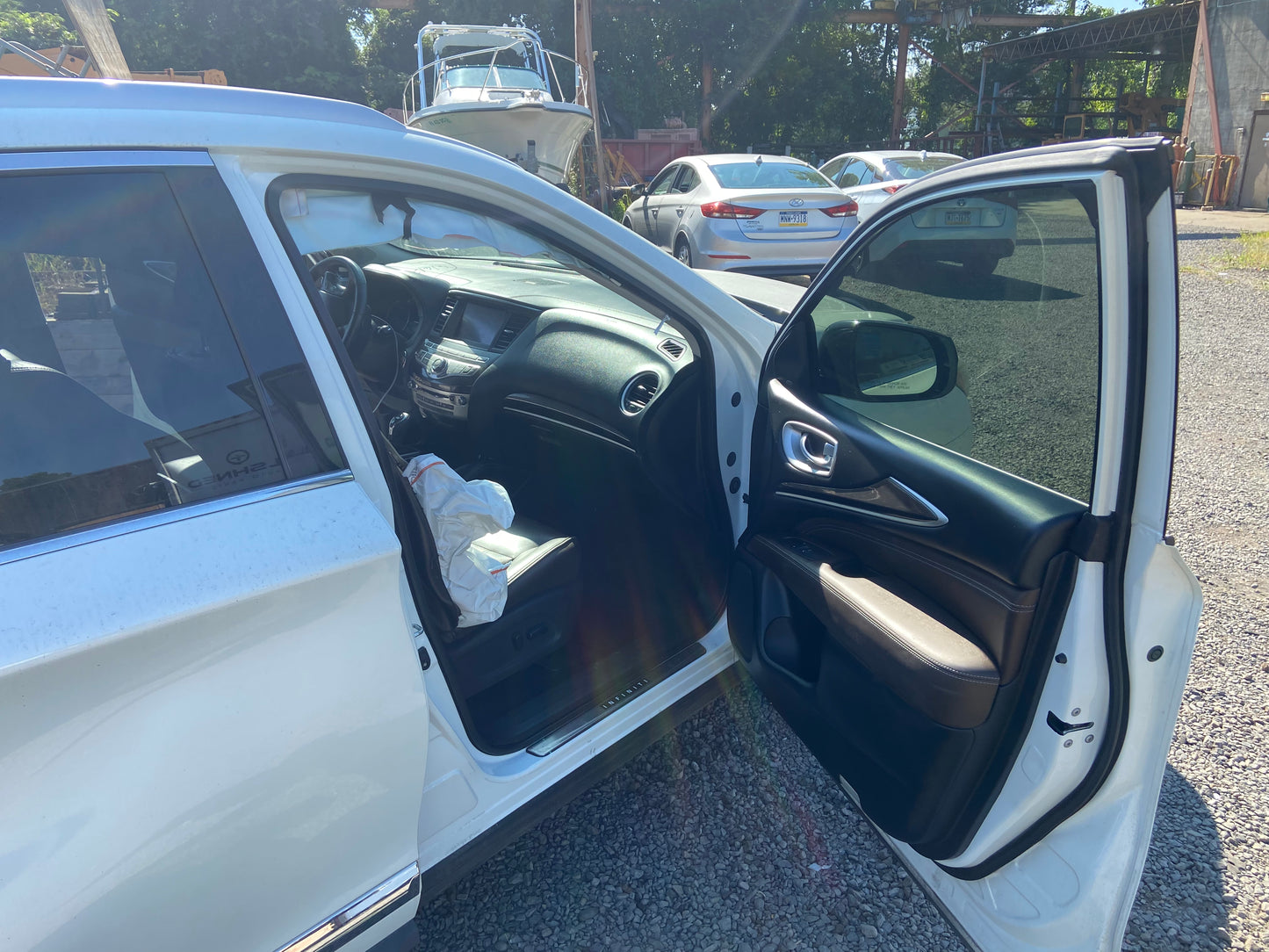 2019 Infiniti QX60 LUXE White - Alshned Auto Parts