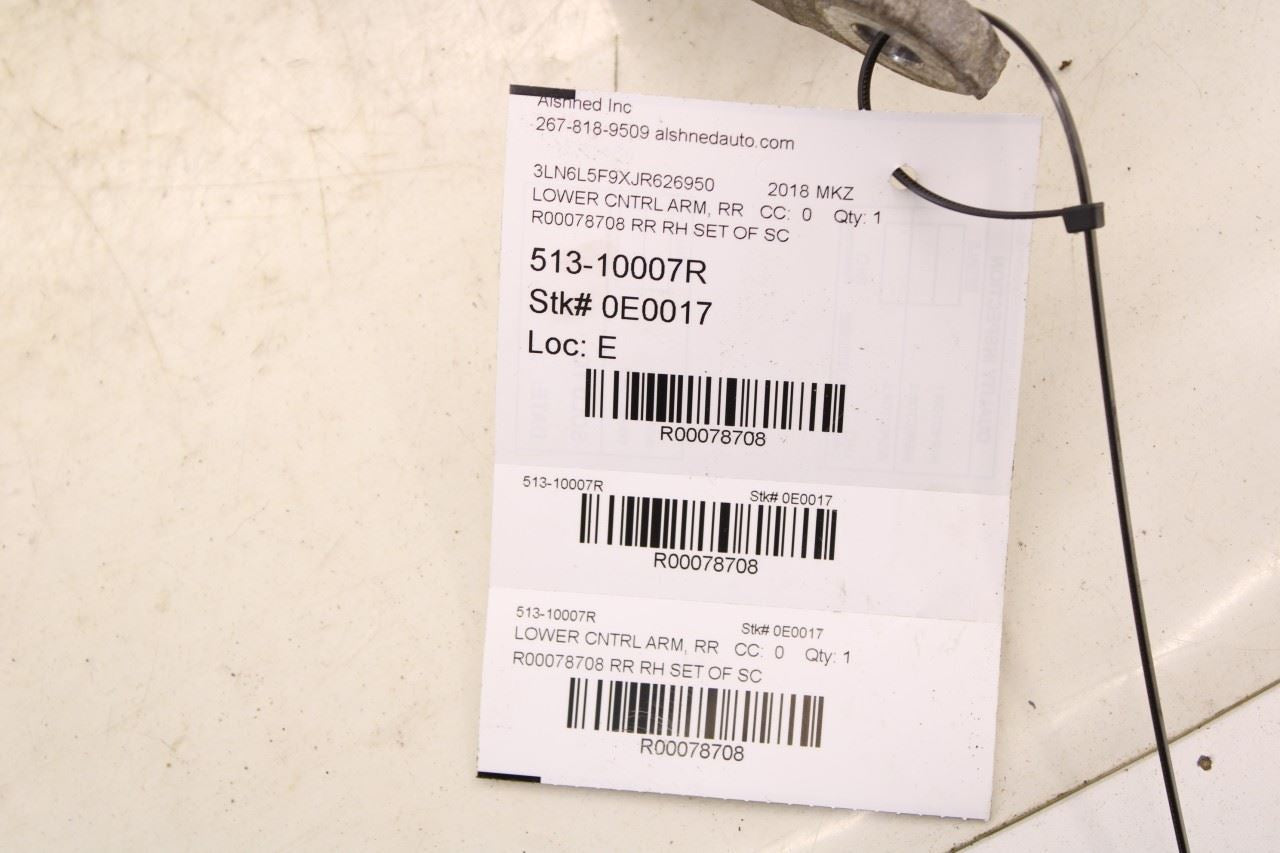 14-20 Lincoln MKZ Reserve Rear Right Side Lower and Upper Control Arm Set *ReaD* - Alshned Auto Parts