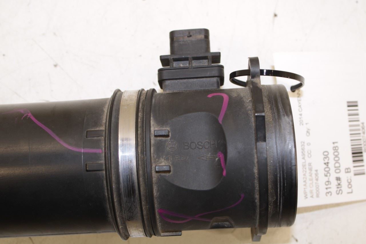 11-14 Porsche Cayenne Platinum 3.6L Air Intake Cleaner Inlet Duct Tube w/ Sensor - Alshned Auto Parts