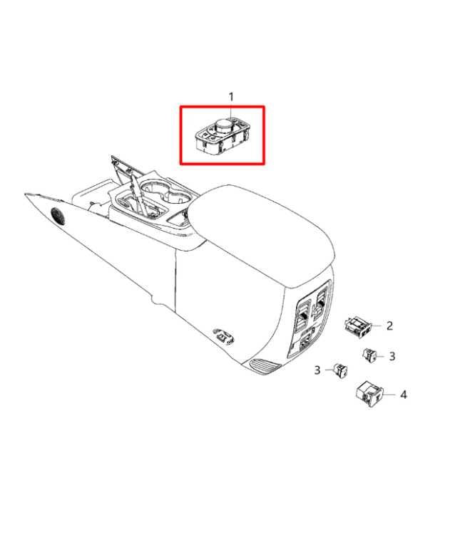 2014-22 Jeep Grand Cherokee 3.6L 4WD Center Console Transfer Case Control Switch - Alshned Auto Parts
