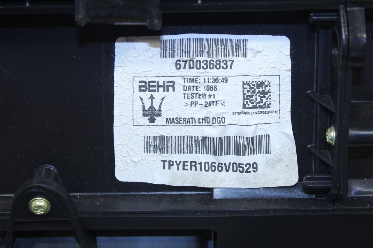 2014-2020 Maserati Ghibli 3.0L HVAC Heater Blower Housing Box 670036837 OEM - Alshned Auto Parts