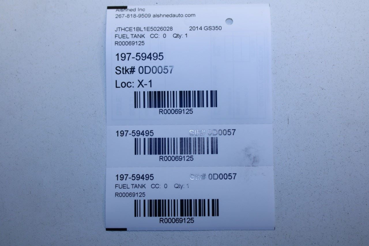 2013-2020 Lexus GS350 3.5L Fuel Gas Tank 17.4 US Gallons 77001-30620 OEM - Alshned Auto Parts