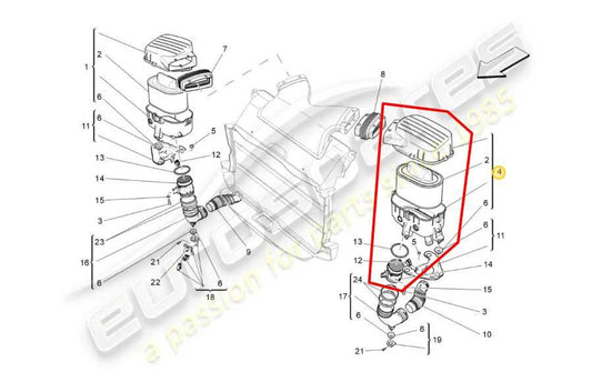 2014-2017 Maserati Ghibli S Q4 3.0L Air Intake Cleaner Filter Housing Left Side - Alshned Auto Parts