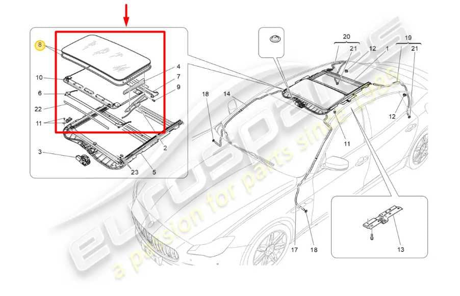 2014-2020 Maserati Ghibli Sun Roof Window Glass Panel 673009009 OEM - Alshned Auto Parts