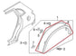 2020-2025 Mitsubishi Outlander Sport SE Rear Right Fender Wheel Molding 5228A5961