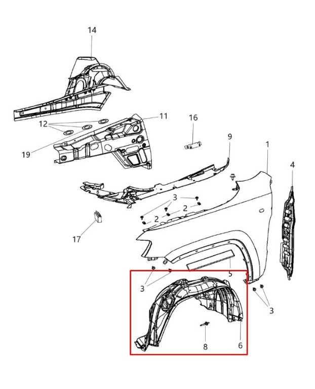 2014-21 Jeep Grand Cherokee Limited FR RH Wheelhouse Liner Splash Shield *ReaD*1