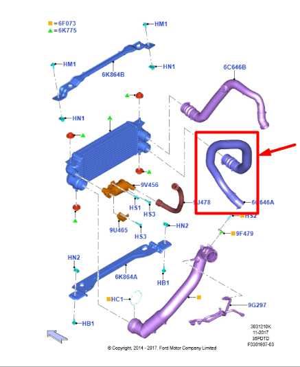2015-2016 Ford F150 3.5L turbo Left Side Air Duct Turbocharger Intercooler Pipe - Alshned Auto Parts