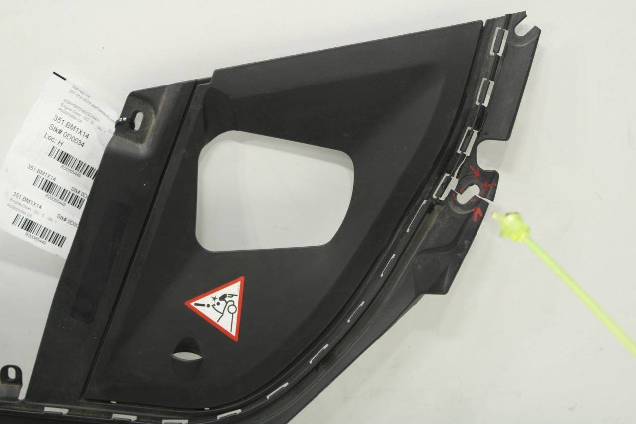 2010-15 BMW 750i xDrive Right Engine Bay Support Cover Panel 51767019802 *ReaD* - Alshned Auto Parts