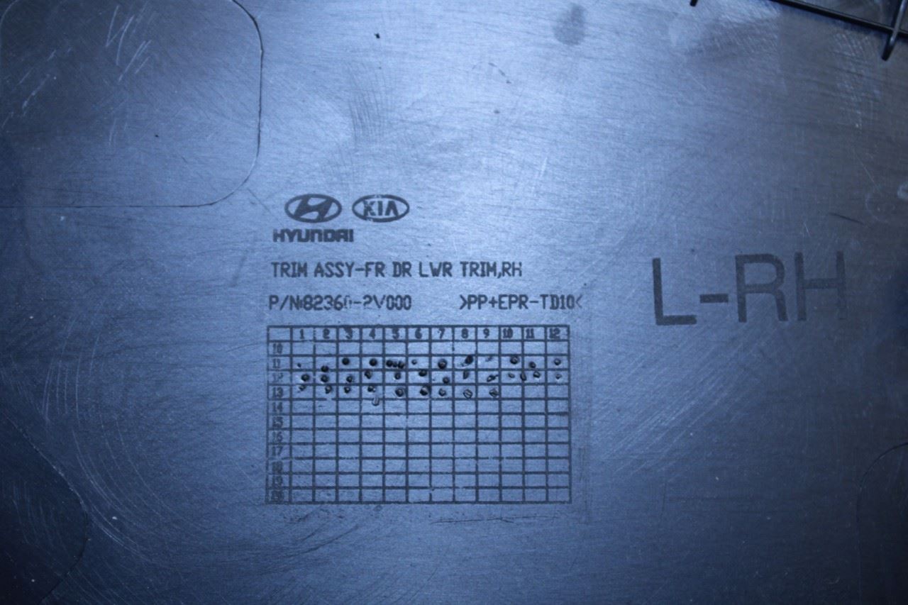 2011-2017 Hyundai Veloster Base Front Right Side Door Trim Panel 82360-2V000 OEM - Alshned Auto Parts