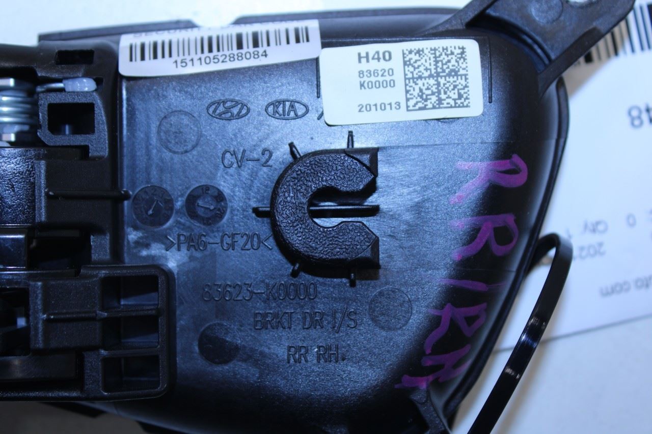 2020-2025 KIA Soul LX Rear Right Passenger Side Door Interior Handle 83623-K0000 - Alshned Auto Parts