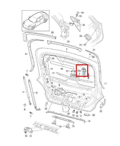 10-16 Porsche Panamera 4 Rear Liftgate Back Door Hinge RH and Left Set w/ Bolts - Alshned Auto Parts