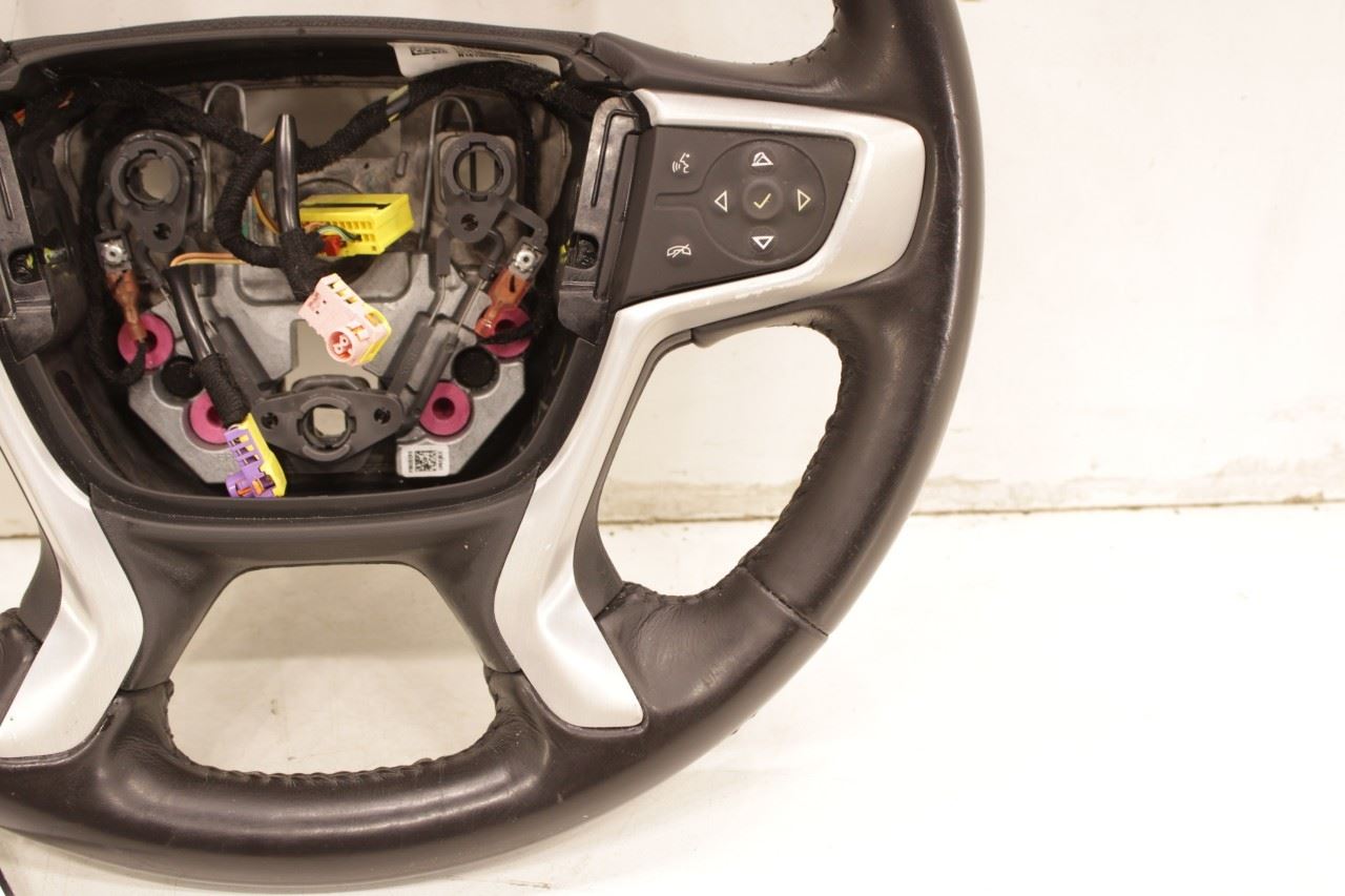 2017-2020 GMC Acadia SLT-1 3.6L AWD Steering Wheel Leather w/ Control Buttons - Alshned Auto Parts