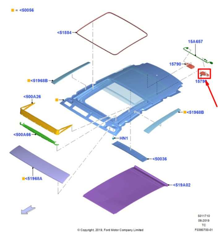 20-25 Ford Escape Left Side Sunroof Sunshade Window Shade Motor LJ6Z-15790-B OEM - Alshned Auto Parts