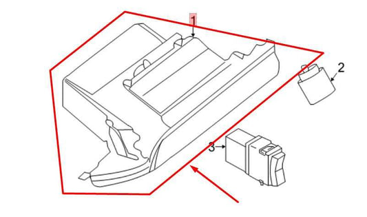 2019-2022 Nissan Maxima Glove Box Storage Compartment 68102-9DJ1A OEM - Alshned Auto Parts