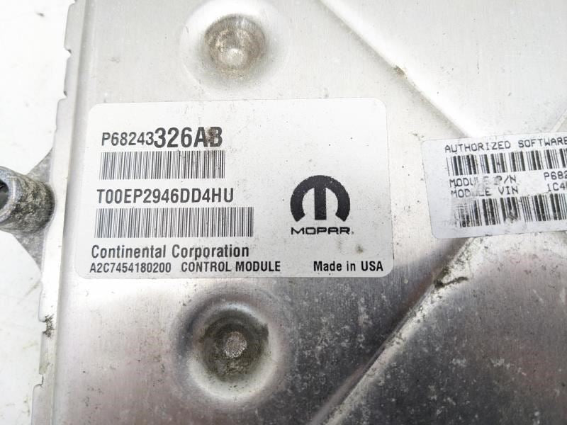 16-17 Jeep Grand Cherokee Engine Computer Control Module ECU ECM 68243326AB OEM - Alshned Auto Parts