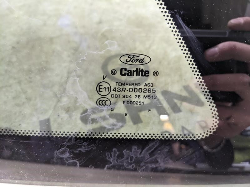 11-19 Ford Explorer Police Rear LH Side Quarter Window Glass BB5Z-7829701-C OEM - Alshned Auto Parts