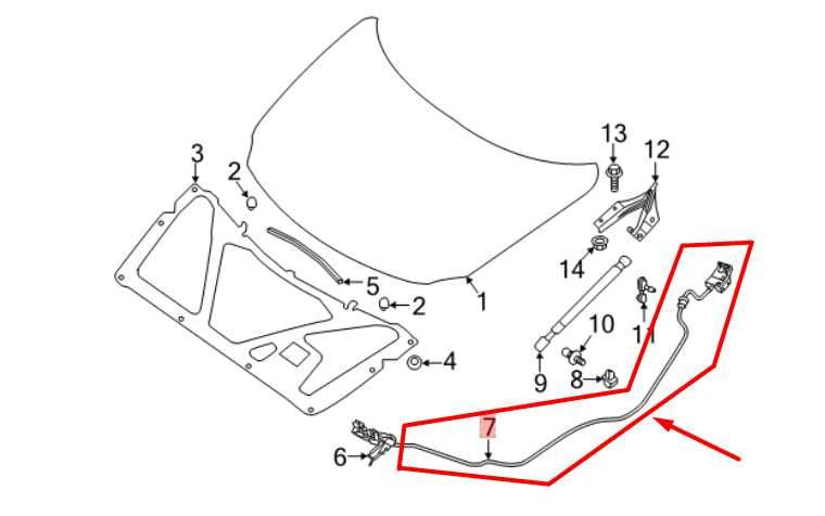 2016-2020 Nissan Maxima Hood Release Open Opener Cable w/ Handle 65621-4RA0A OEM - Alshned Auto Parts