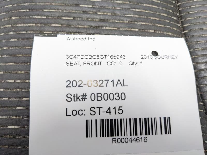 2011-20 Dodge Journey SXT 3.6L Front Driver Left Side Seat Lower Cushion *ReaD*16