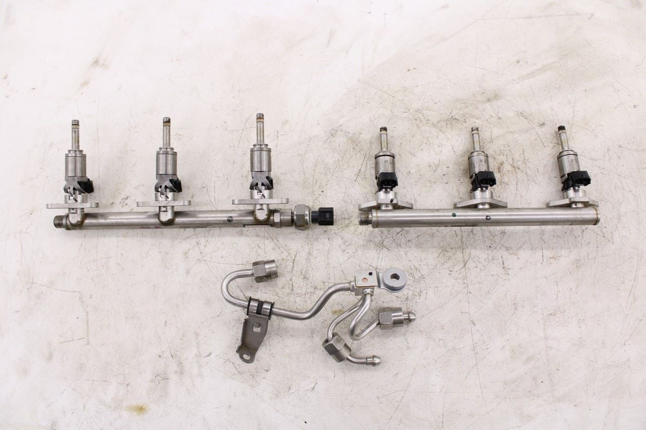 15-20 Acura TLX Tech 3.5L Fuel Injector Rail Ramp Front Rear w/ Fuel Joint Pipe0