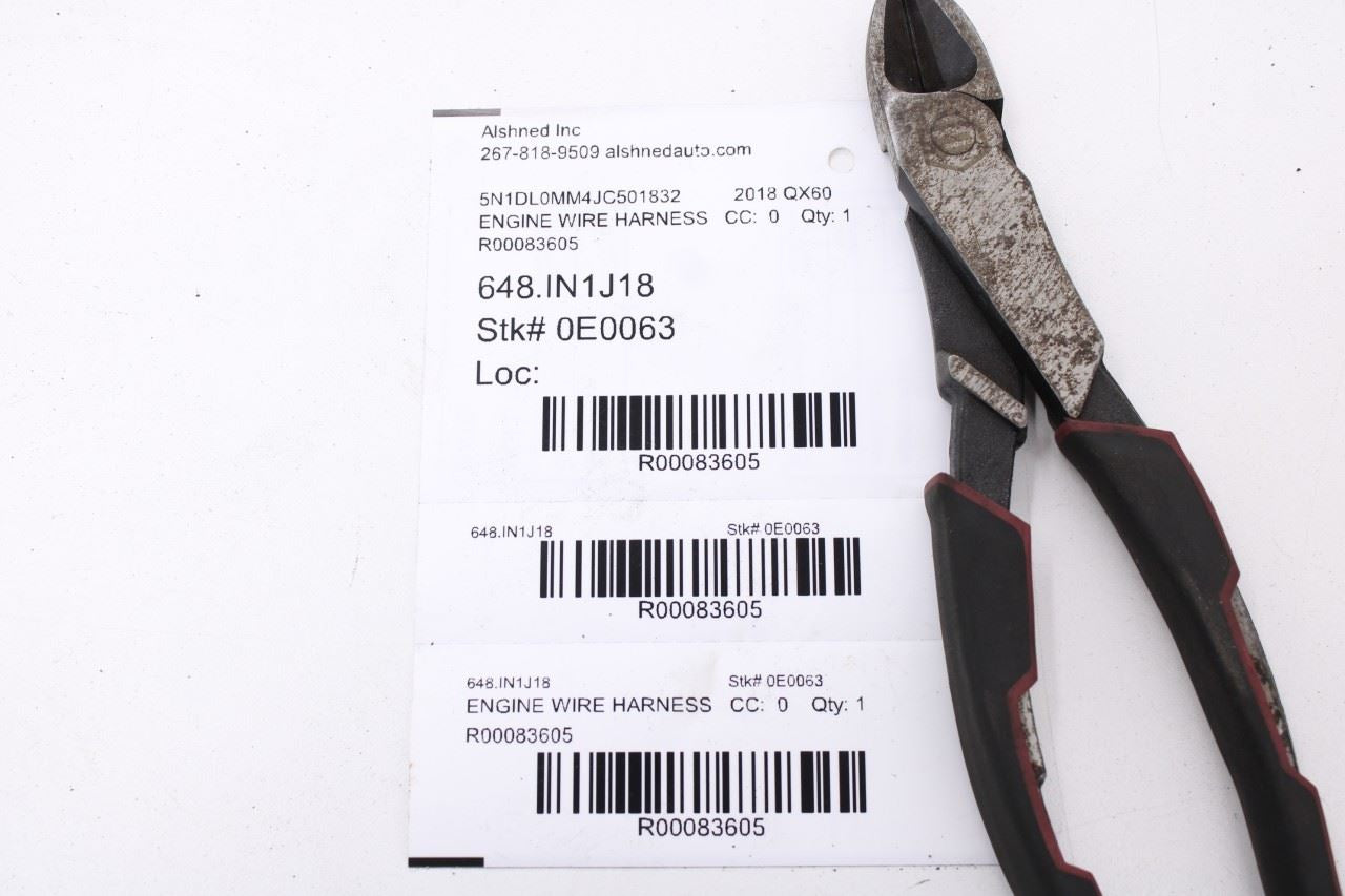 17-19 Infiniti QX60 3.5L AWD Under Hood Engine Bay Wire Harness 24012-9NJ7E OEM12