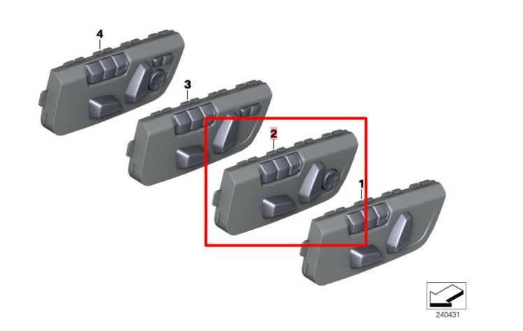 13-16 BMW 328i xDrive SULEV Front Driver LH Side Seat Adjustment Control Switch - Alshned Auto Parts