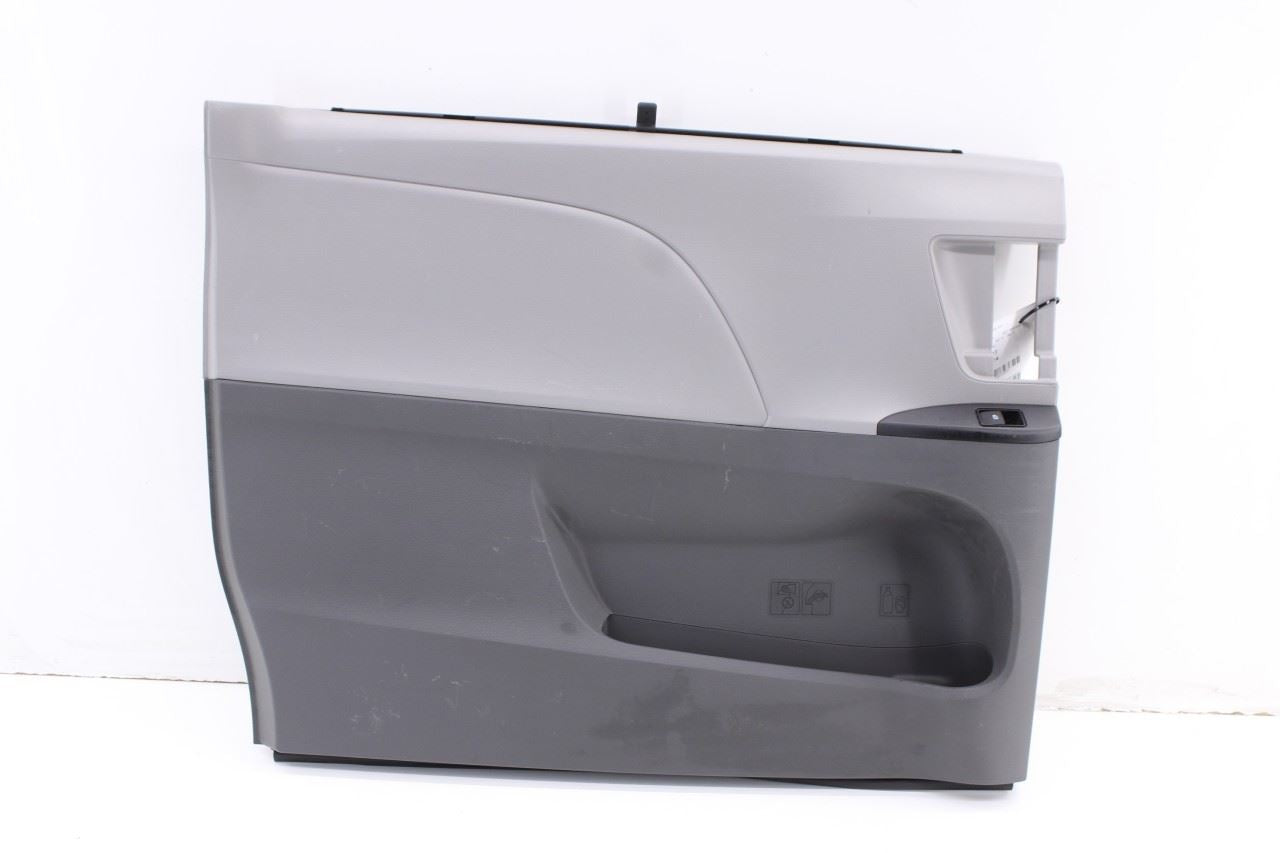 15-17 Toyota Sienna LE Rear Left Slide Door Trim Panel w Sunshade 67063-08220-B0 - Alshned Auto Parts