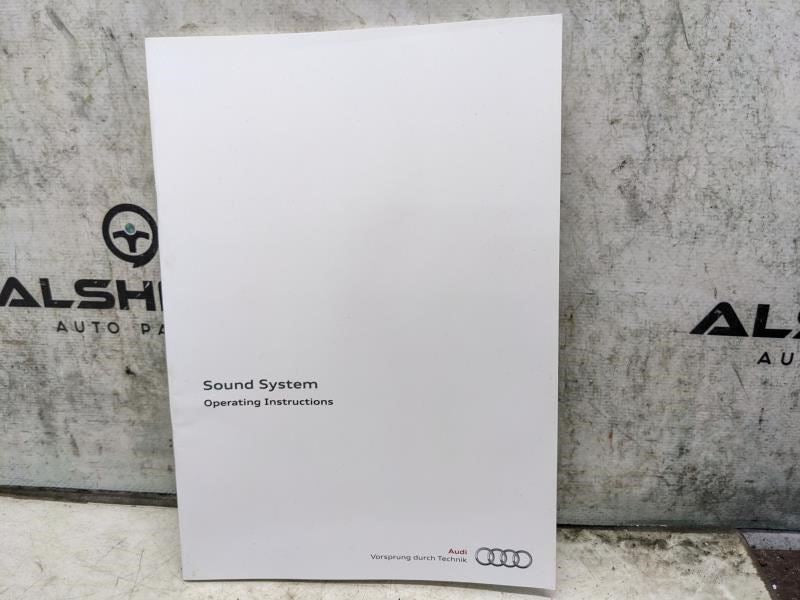 2014 Audi A4 / S4 Owners Manual Set with Case 142-561-8K0-23 OEM - Alshned Auto Parts