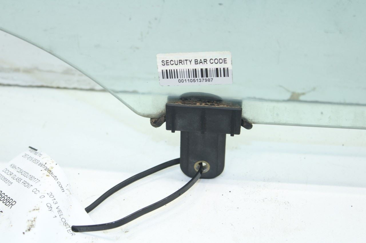 2011-2017 Hyundai Veloster Base Front Right Door Window Glass 82421-2V000 OEM - Alshned Auto Parts