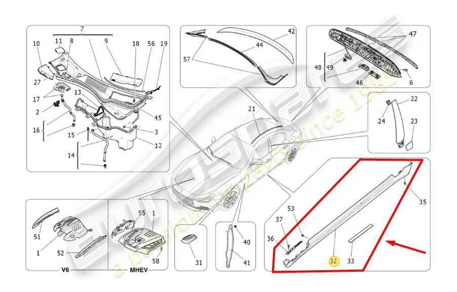14-20 Maserati Ghibli 3.0L Left Side Rocker Molding Cover Panel 673002659 *ReaD* - Alshned Auto Parts
