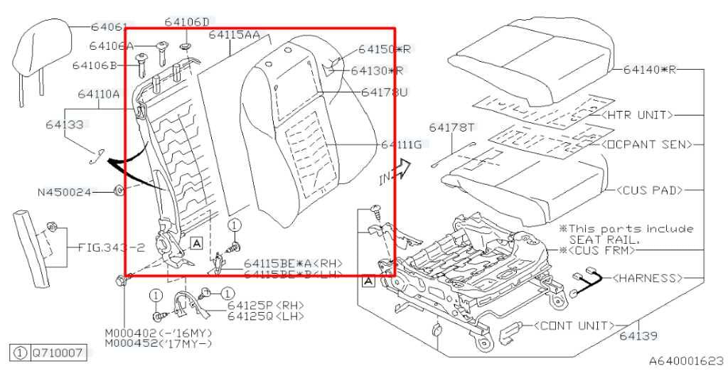 15-21 Subaru WRX Premium 2.0L AWD Front Seat Right Side Back Rest Upper Cushion - Alshned Auto Parts