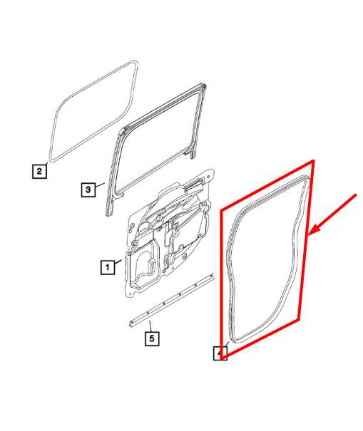15-22 Ram ProMaster City Rear Right Sliding Door Opening Weatherstrip 68415148AA - Alshned Auto Parts