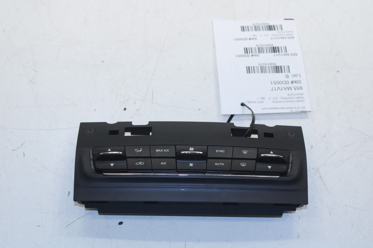 2017-2020 Maserati Ghibli Dash AC Heater Temperature Climate Control 670074920 - Alshned Auto Parts