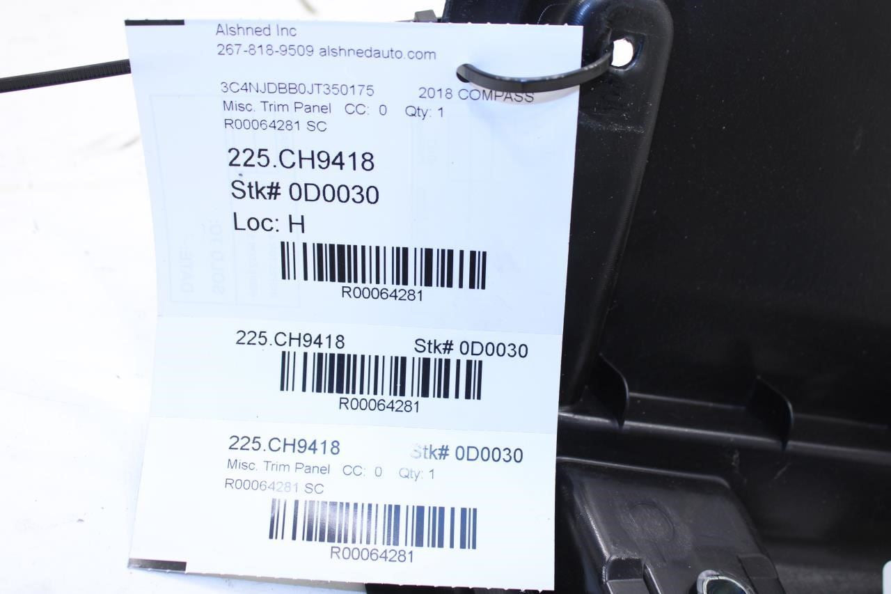 17-25 Jeep Compass Latitude Liftgate Lower Sill Scuff Plate Trim 5SZ82DX9AB OEM - Alshned Auto Parts