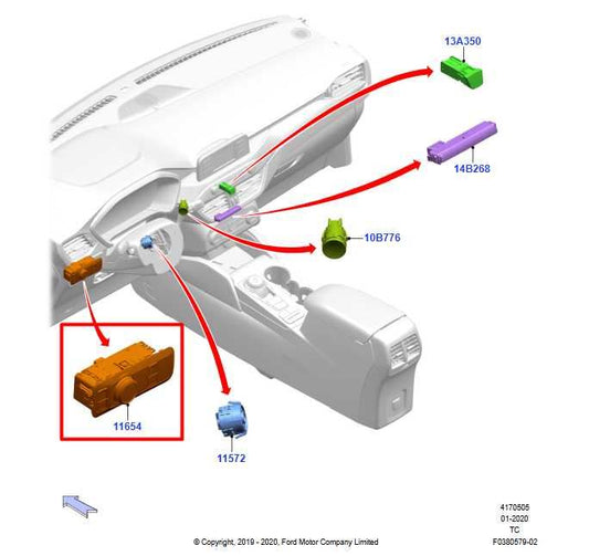 20-25 Ford Escape SEL Front Dashboard Driver Left Side Headlight Control Switch - Alshned Auto Parts