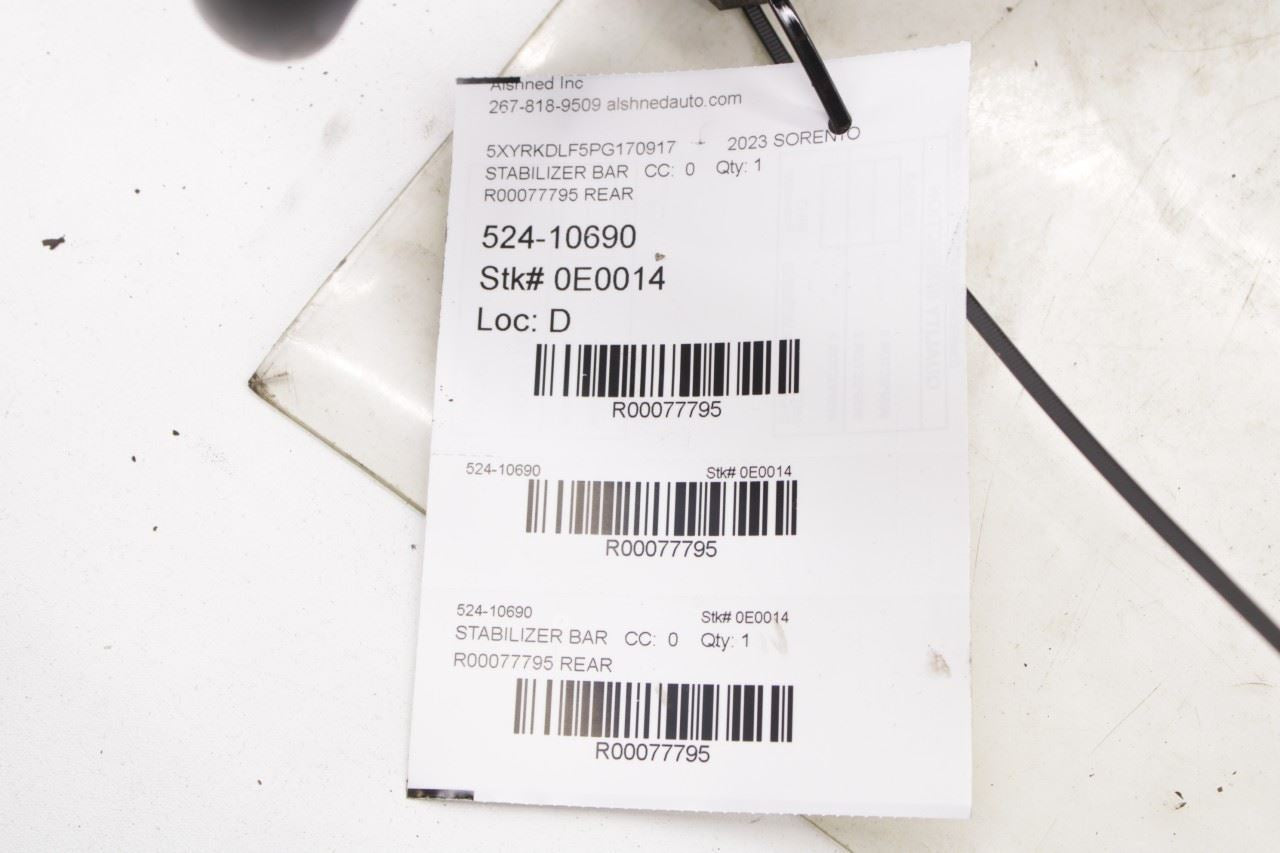 2021-25 Kia Sorento X-Line SX Prestige AWD Rear Stabilizer Sway Bar 55510-P2500 - Alshned Auto Parts