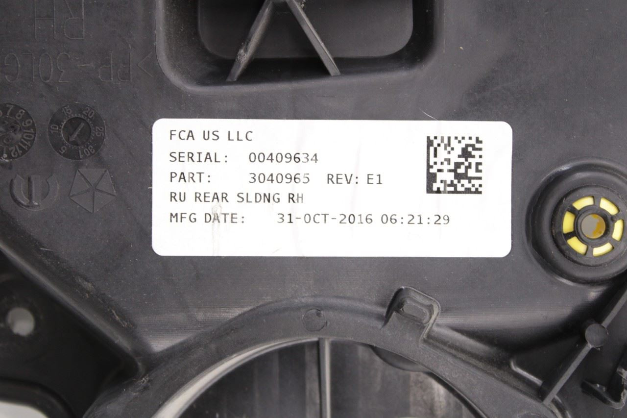 17-24 Chrysler Pacifica Limited Rear Right Side Door Window Regulator w/ Carrier - Alshned Auto Parts