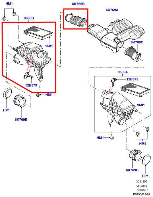 10-12 Land Rover Range Rover HSE 5.0L Right Side Air Intake Cleaner w/ Duct Tube - Alshned Auto Parts