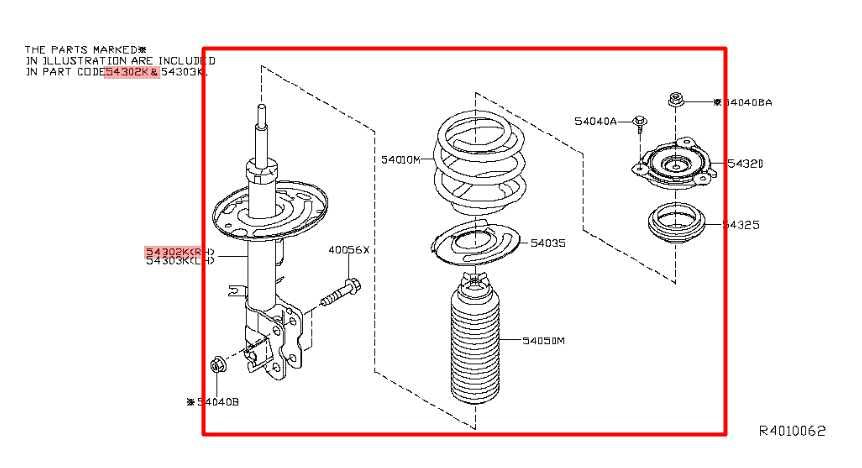 15-17 Nissan Murano Platinum AWD Front Passenger Right Side Shock Strut Absorber - Alshned Auto Parts