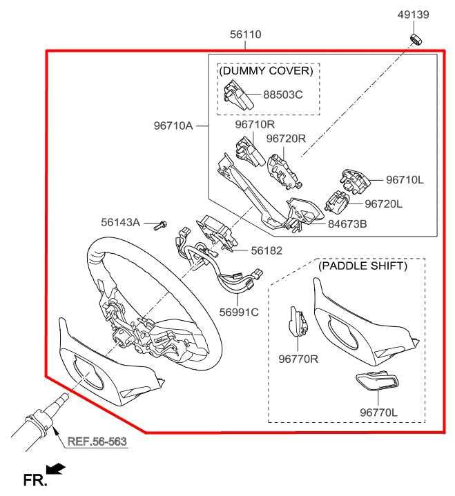15-17 Hyundai Veloster Turbo 1.6L FWD Steering Wheel Leather w/ Control Buttons - Alshned Auto Parts