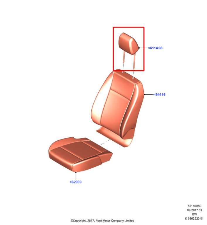 2018-2019 Ford EcoSport SE 1.0L FWD Front Right and Left Side Seat Headrest Set - Alshned Auto Parts