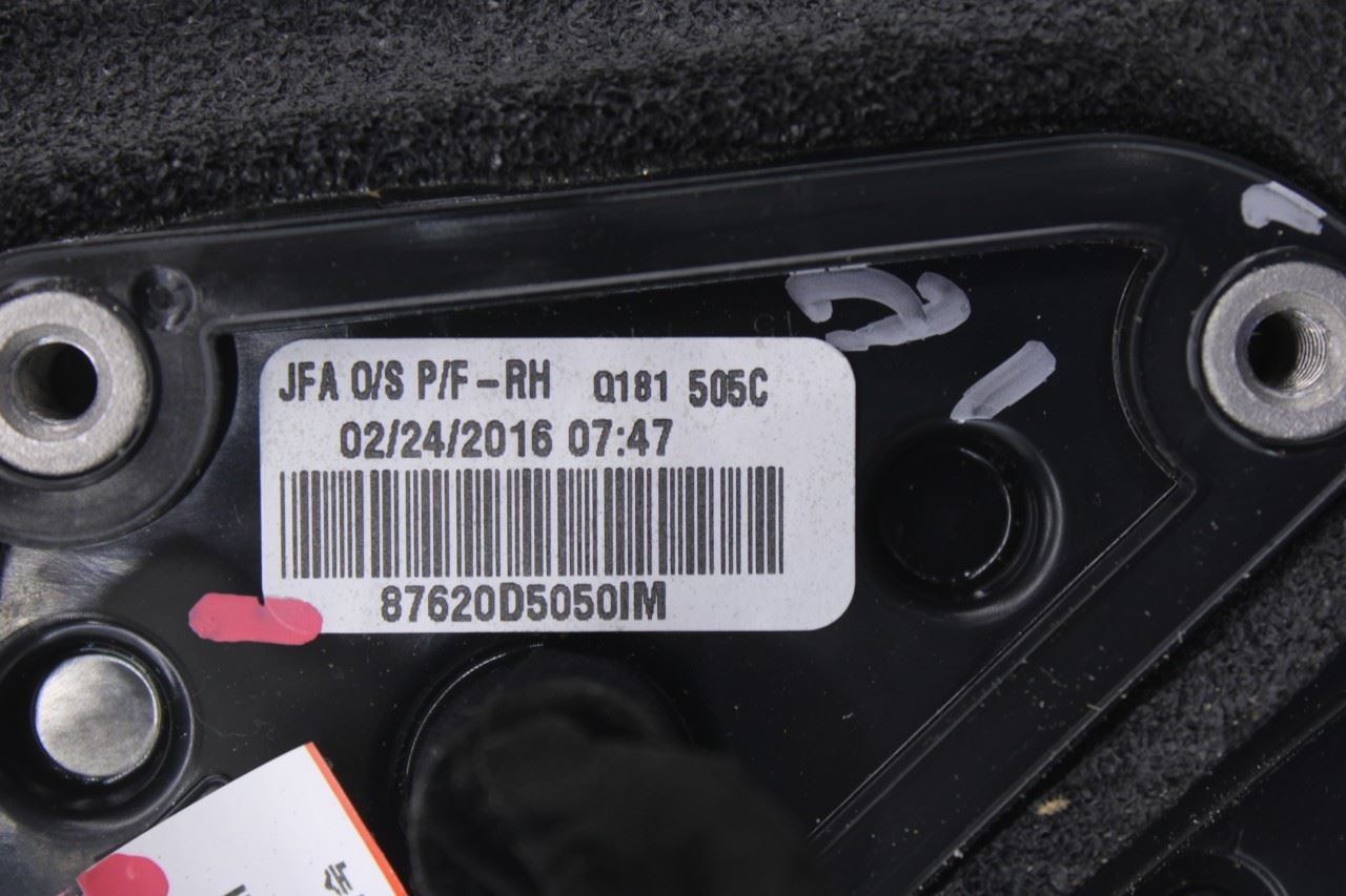 2016-20 Kia Optima EX 2.4L Passenger Right Side Rear View Mirror 87620-D5050 OEM8