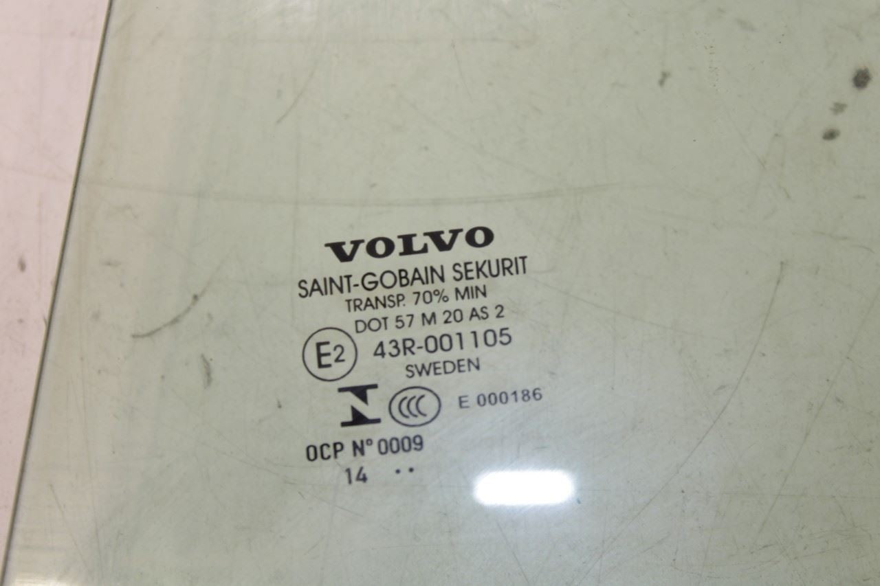 2015-2016 Volvo S60 T5 Premier Rear Left Driver Side Door Window Glass 31385416 - Alshned Auto Parts