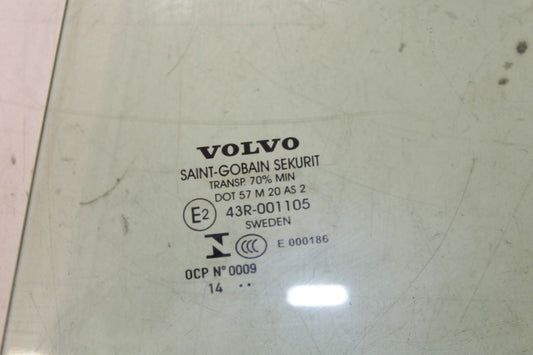 2015-2016 Volvo S60 T5 Premier Rear Left Driver Side Door Window Glass 31385416 - Alshned Auto Parts