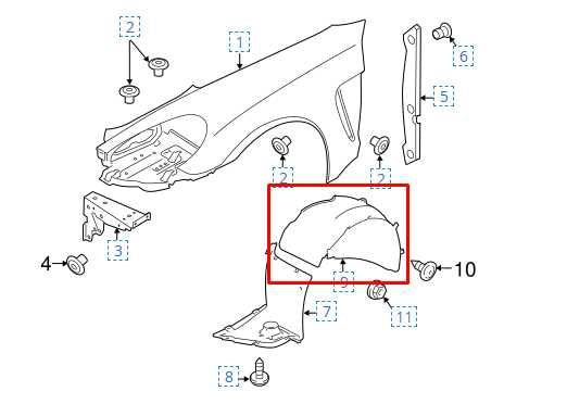 11-16 Porsche Panamera 4 Front Right Side Wheelhouse Liner Splash 970-504-126-04 - Alshned Auto Parts