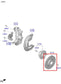 18-23 Kia Stinger GT2 AWD Front Right and Left Side Brake Disc Rotor Brembo Set - Alshned Auto Parts