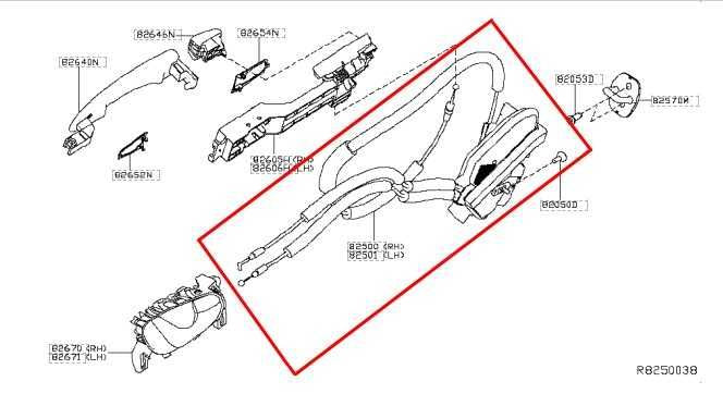 2014-2020 Nissan Rogue SV Rear Right Door Lock Latch Actuator 82500-4BA0A OEM - Alshned Auto Parts