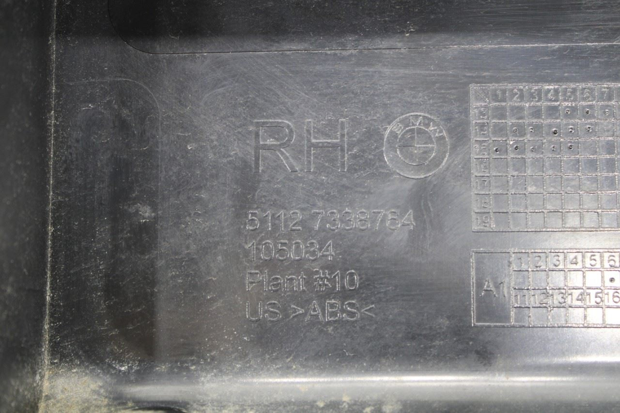 11-17 BMW X3 xDrive28i Rear Right Side Outer Bumper Cover Support Mount Bracket - Alshned Auto Parts