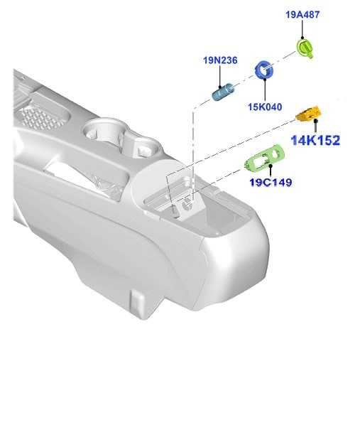 16-23 Ford Mustang GT Rear Center Console Interface Module Panel KR3T-14F014-AA - Alshned Auto Parts