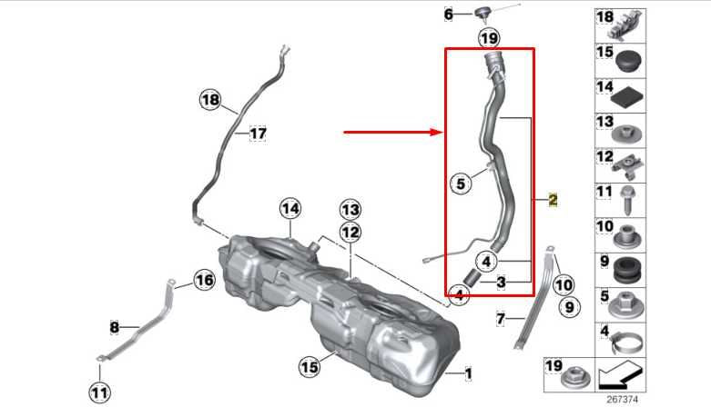 15-16 BMW 435I Gran Coupe xDrive 3.0L Fuel Filler Neck Tube Pipe 16117270992 OEM - Alshned Auto Parts